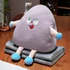 Dopamina Manta Almohada Tres en Uno Otoño e Invierno Calentador de Manos Oficina Estudiante Almohada para Siesta Cojín Almohada Lumbar Almohada de Peluche