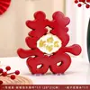 Enfeites de Personagem Vermelho para Casamento Suporte de Mesa 3D Decoração de Quarto de Casamento Sala de Estar Quarto Noivado Suprimentos de Casamento Abrangente
