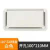 Caja de rosca cuadrada de plástico ABS Jiuou para mesa de conferencias, caja de rosca para mesa de computadora, cubierta de orificio de rosca para escritorio de oficina