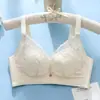 Nuevo Sujetador de Encaje Transpirable con Agujeros Ultra Fino para Mujer, Sin Aros, Push-Up, Anticaída, Moldeador