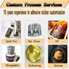 Etiquetas para Perfumes y Velas Impresas Personalizadas Foil Dorado/Plateado Pegatinas de Vinilo Permanentes Impermeables con Logo Personalizable