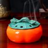 Queimador de Incenso Cerâmico Bobina de Incenso para Mosquitos Bobina de Agarwood Sândalo Queimador de Incenso Desodorizador de Ambientes Decoração de Mesa para Casa Caqui