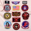 Amazon source aviation pilot TOP GUN conjunto completo de braçadeiras americanas Velcro militar fã moral distintivo