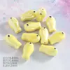 Pulsera Linda de Cuentas de Cerámica Galvanizada con Forma de Pez Agujero Recto Doble Cara Material para Manualidades Cuentas Sueltas de Pez Pequeño Accesorios para Cadena de Teléfono Móvil Cuentas de Porcelana