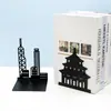 Suministro Directo de Fábrica de Sujeta Libros Metálicos Arquitectónicos, Estantes Creativos con Forma para Almacenamiento de Libros, Sujeta Libros de Hierro Hueco, Listos para la Venta