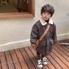 Ropa para niños de Corea del Sur, abrigo grueso cortavientos cálido con forro polar largo para niños y niñas, bebé, abrigo nuevo acolchado de algodón