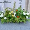 Arranjo de Flores de Planta Verde Decoração de Palco T de Casamento Auditório Conjunto Chen de Beleza Fundo para Fotografia de Janela Adereços Florais de Casamento