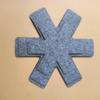 Tapete de feltro hexagonal hexagonal tapete antiaderente Placa de tigela almofada protetora antiderrapante isolamento térmico fácil limpeza impressão absorvente placemat
