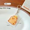 Capabala chaveiro bonito capivara acrílico pingente estudante mochila lápis estojo decoração pequenos acessórios pequeno presente