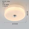 Luminária de Teto para Quarto Antigo Médio Estilo Francês Creme Lâmpada Retro para Quarto Principal Novo Lâmpada de Vidro Tarte de Ovo para Estudo