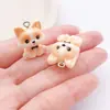 Lindo Mascota Husky Schnauzer Teddy de Resina Colgante 3D Pulsera DIY Collar Accesorios de Joyería Dijes