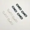 Hebillas de Nailon Recubierto en Blanco y Negro para Accesorios de Ropa Interior, Hebilla Ajustadora de Tirantes de Sujetador de Figura de Ocho Fabricante