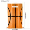 Bolsas de regalo para fiestas de huellas de perro de venta caliente transfronterizas, bolsas de regalo de recuerdo de dibujos animados de fútbol, bolsas de plástico para dulces, suministros de decoración de cumpleaños