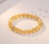 Hazte Rico de la Noche a la Mañana Pulsera de Cristal Amarillo Natural con Cuentas para Mujer Joyería Chapada en Oro Dropshipping