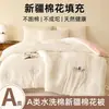 Algodón lavado de grado A, edredón de algodón de Xinjiang, adecuado para dormitorios de estudiantes, uso en primavera y otoño, engrosado para abrigar, edredón de invierno, núcleo de edredón para el hogar, ropa de cama