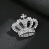 Accesorios de Pin de Corona de Traje de Moda Personalizado Broche de Diamantes Completos Dibujos Animados Timón de Vela Águila Tendencia