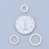 Plata S925 Separador Cráter de Martillo Bobina de Plata Lisa Anillo Cerrado Accesorios de Anillo de Plata Accesorios para Pulsera DIY