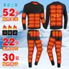 Nuevo Traje Térmico Calefacción y Calidez Calentamiento Eléctrico Inteligente Abrigo de Algodón Ropa Interior de Invierno Pantalones de Calefacción a Temperatura Constante a Prueba de Frío