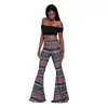 Pantalones Acampanados Estampados de Moda para Mujer Transfronterizos Amazon Wish Pantalones de Campana