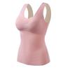 Chaleco Cálido sin Costuras para Mujer Forrado de Polar Delgado Ajustado Ropa Cálida Otoño e Invierno Camiseta Base Chaleco Ropa Interior