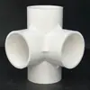 Conexiones de PVC de tres vías, cuatro vías, cinco vías y seis vías en ángulo recto de 90 grados para tuberías de agua, tamaños 20, 25, 32, 40 y 50
