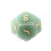 Amazon Dados Poliedros de Aventurina Verde Natural Tallados Nube Auspiciosa Dados Numéricos Dnd Juego de Siete Piezas Z02