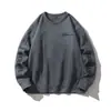 Sudaderas de Gamuza para Hombre 2027 Nuevo Otoño Retro Americano Holgadas Versátiles Manga Larga Camiseta Ropa Base Superior