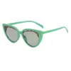 Gafas de sol de ojo de gato nuevas personalizadas europeas y americanas decoración de cejas femenina gafas de sol transfronterizas estilo ins gafas de sol versátiles hombres