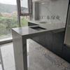 Fabricantes de pedra de quartzo artificial amarela de Yunfu para projetar painel de armário de cozinha atacado painel de parede piso armário de cozinha