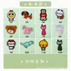 Parches Bordados al por Mayor Insignias Bordadas por Computadora Animales de Dibujos Animados Versión Q Lindos Parches Decorativos para Ropa Parches de Aplicación
