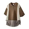 Roupas Masculinas Fengshe / Verão 2026 Nova Camisa de Malha Gola Redonda Estilo Americano Masculino Manga Curta Pesada Casual Tendência