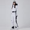 Traje de Esquí para Mujer Invierno Exterior Una y Doble Tabla a Prueba de Viento Impermeable Grueso Cálido Traje de Esquí de Una Pieza Ajustado Adelgazante Moderno