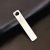 Chaveiro de Aço Inoxidável Etiqueta Anti-Perda Placa para Número de Telefone Vazia Acessórios para Joias DIY de Aço Inoxidável Pode Ser Gravado