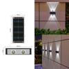 Lámpara Solar de Lavado de Pared para Exteriores Lámpara de Pared para Patio Exterior a Prueba de Lluvia Lámpara de Pared para Jardín de Villa Foco de Paisaje Lámpara de Pared Periférica Decorativa