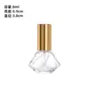 Botella de vidrio redonda para spray de perfume de 5 ml en stock al por mayor, botella de recarga de perfume cuadrada de 10 ml, botella de muestra cosmética de 15 ml