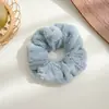 Anillo para el pelo de felpa grande para intestino grueso de otoño e invierno, banda elástica para el pelo de celebridad de internet coreana para mujer, cuerda para el pelo peluda de estilo invernal, diadema elegante