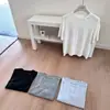 Camiseta Básica Simple Suave de Manga Media con Cuello Redondo y Hombros Rectos para Mujer Otoño