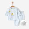 Terno de bebê verão Thin Air Conditioner Split conjunto de duas peças para meninos e meninas Split crianças manga pijamas roupas de bebê