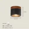 Lámpara de techo para dormitorio a prueba de viento color nogal diseño retro luz para barra de bar sensación de alta gama nueva protección ocular lámpara de techo para sala de estar hierro