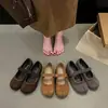 Zapatos Mary Jane retro de punta dividida para mujer, zapatos planos de ballet, zapatos versátiles de estilo universitario de suela blanda, nuevo modelo otoño 2026