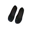 Versión de piel de oveja~zapatos planos de ballet sencillos y retro con tacón oculto para mujer, sin cordones, punta redonda poco profunda, zapatos de trabajo