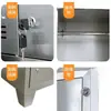 Armario de Acero Inoxidable 304 Taller de Fábrica Libre de Polvo Vestuario para Empleados de Hospital Gabinete Multipuerta con Cerradura Armario para Colgar Ropa