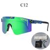 Óculos de ciclismo PIT VIPER à prova de vento para cross-country, óculos de sol com revestimento colorido por atacado, óculos de sol esportivos para atividades ao ar livre para homens e mulheres