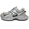 Sapatos Femininos 2026 Outono Novo Prata Sola Grossa Aumento de Altura Dad Shoes Tênis Casuais Moda Retrô Tendência