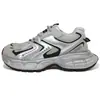 Sapatos Femininos 2026 Outono Novo Prata Sola Grossa Aumento de Altura Tênis Pai Feminino Moda Retrô Casual Tendência