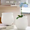 Macetas de Cerámica con Platos para Uso Doméstico al por Mayor, Macetas para Suculentas de Estilo Ins Simple Lujo Ligero Estilo Crema, Disponible para Dropshipping