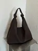 Bolso de mano retro de gamuza estilo coreano, gran capacidad, moderno y casual, perfecto para el uso diario, diseño minimalista, colección otoño/invierno, bolso de hombro único