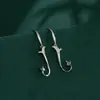 Pendientes de perla de luna de diseño japonés y coreano simple, accesorios de soporte vacío, pendientes hechos a mano para bricolaje, pendientes con gancho para la oreja de cuentas de jade, cera de abeja de jade