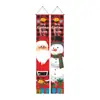 2026 Nuevo Pareado Navideño Fiesta Papá Noel Árbol de Navidad Decoración Colgante de Puerta Arreglo de Escena Bandera Colgante Exterior