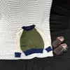 Suéter de Bloques de Color con Mangas Raglán para Primavera y Otoño Infantil, Tejido de Punto con Cuello Redondo de Color Contrastante para Bebé, Suéter Holgado para Niños y Niñas